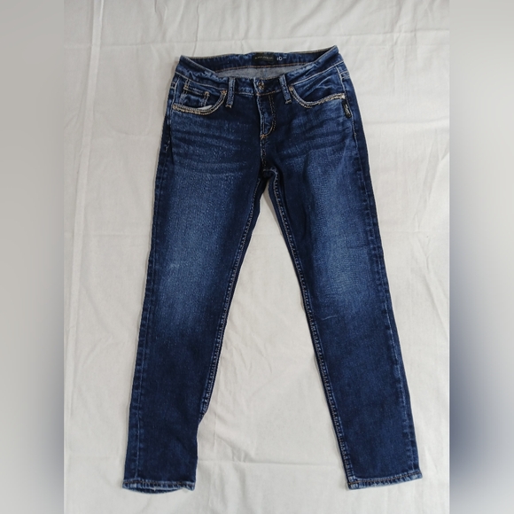 Silver Boyfriend Jeans Size W25/L25 - Picture 1 of 3